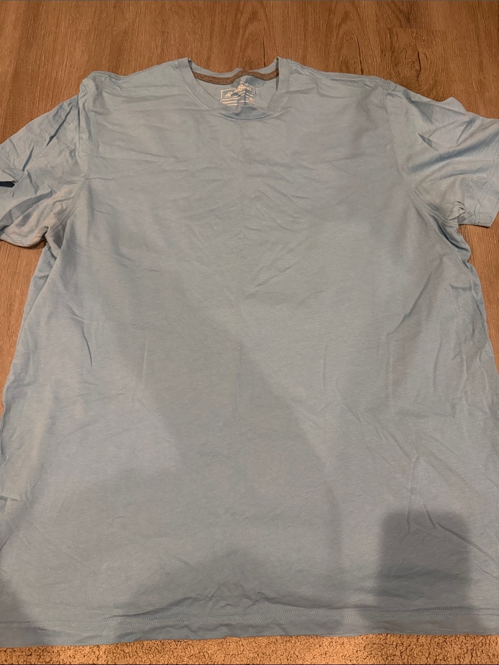 Eddie Bauer Light Blue Crew Neck Short Sleeve Tee